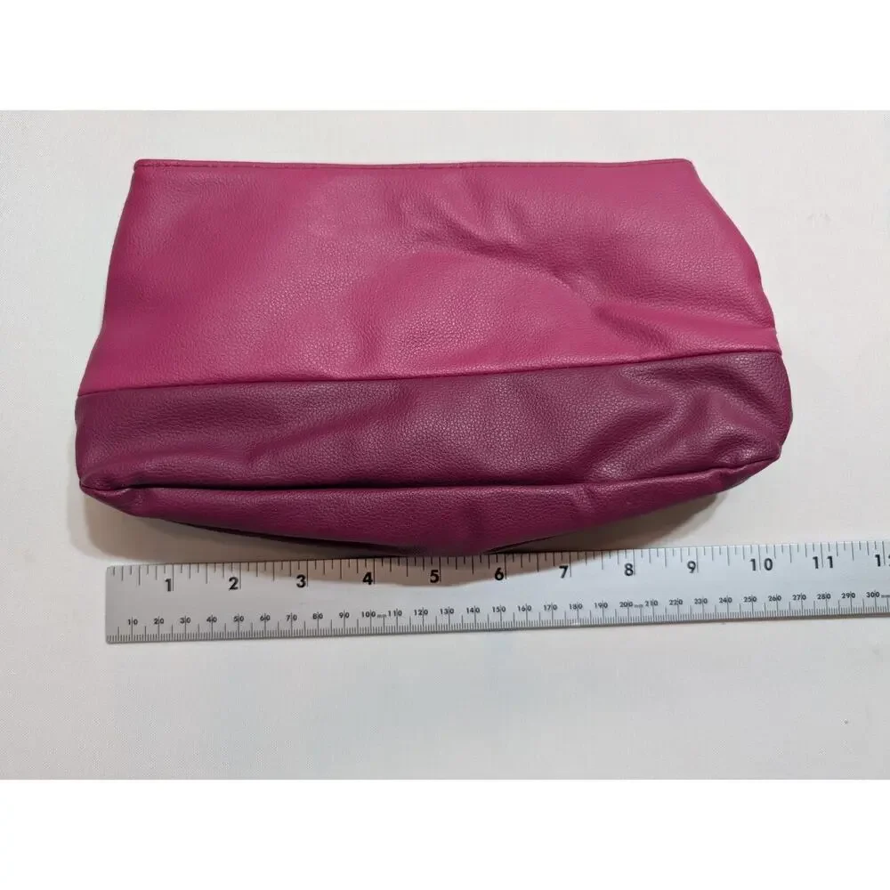 Victoria Secret VS Clutch Purse Wallet Pink Gold Tone Accents Approx. 10